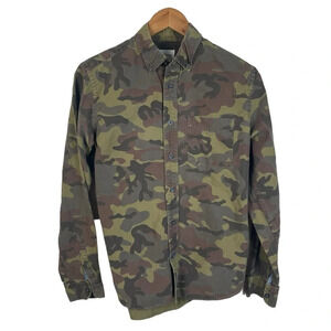 BF1198 Men’s GAP Modern Oxford Floral Casual Button Down Shirt S